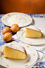 Cake slices..