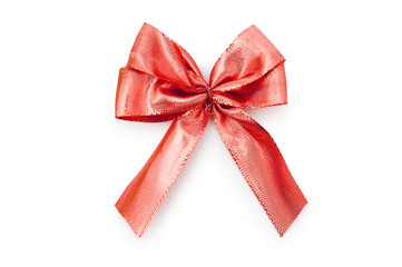 Colourful bow isolated on the white