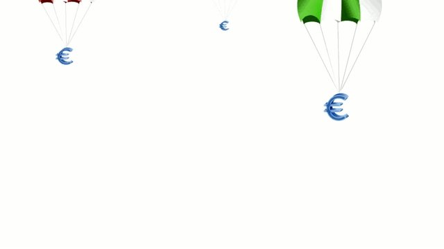 Euro am Fallschirm, Animation