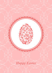Naklejka premium vector Easter greeting card