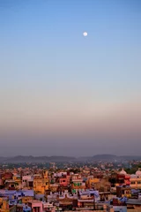 Gordijnen Indian city at night © knet2d