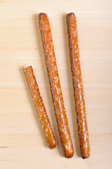 Two and one-half Pretzel Rods