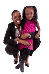 Obraz premium Happy african mother with her daughter