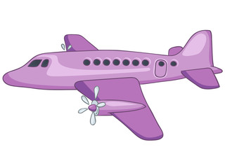 Avion de dessin animé