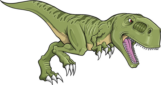 Tyrannosaurus Dinosaur Vector Illustration