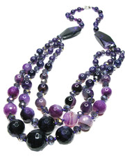 amethyst semiprecious necklace beads