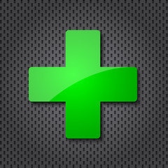 green  cross icon and texture