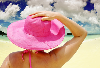 pink woman