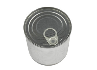 Food can isolated on white