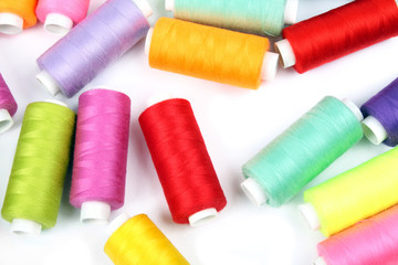 multicolored threads