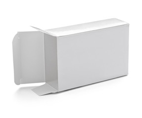 blank white box container
