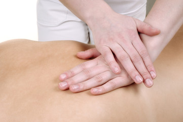 Fototapeta na wymiar back massage