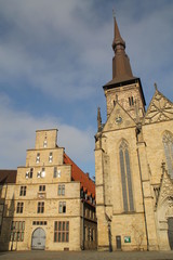 Obraz premium Marienkirche mit Stadtwaage