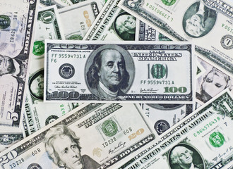 Division dollar banknotes.