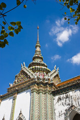 ancient architecture at temple of the emerald Buddha