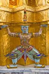 giant image around Thai temple