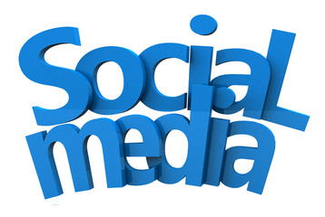 social media text 3d