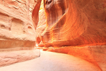 As-Siq Petra, Lost rock city of Jordan.  UNESCO world heritage s