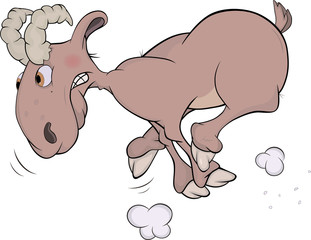 Ram. Cartoon