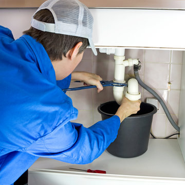 plumber at work