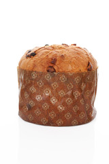 Panettone cake isolated.