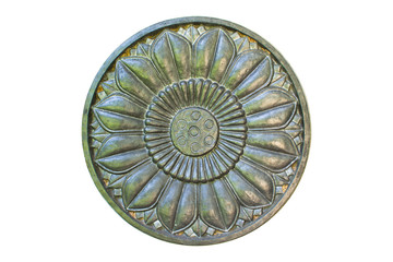 Stylized lotus carved on stone