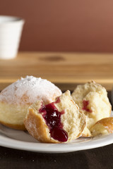 Pfannkuchen mit Marmelade