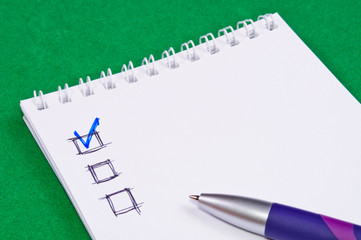 Pad of paper to take notes