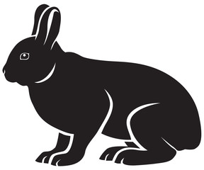 silhouette of hare
