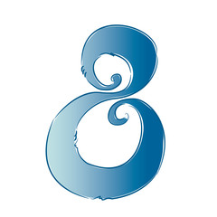 Hand drawn vector numbers