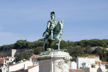 King Jose horse statue, Lisbon, Portugal