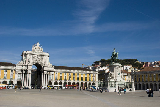 Praca do comercio, Square in Lisbon, Porugal