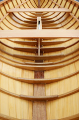 Beautiful wooden boat under construction - 38447779