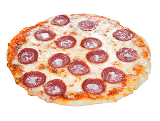 pizza on a white background