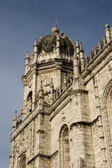 Fototapeta na wymiar Tower of Heronimo monastery, Belem, Portugal