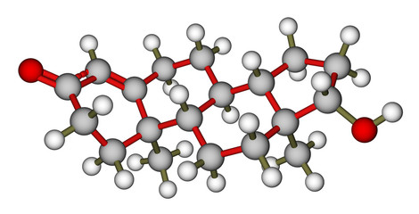 Testosterone molecular structure