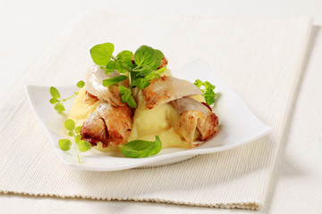 Chicken and mashed potato