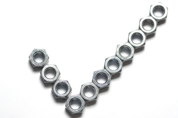 Bolt made of check mark