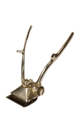 isolated mechanical hair cutting machine