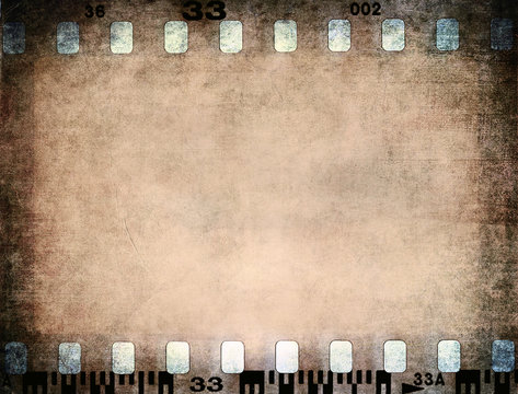 Grunge color filmstrip texture, photo film frame