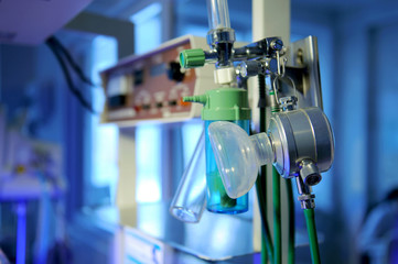 Elements of medical equipment at maternity clinic