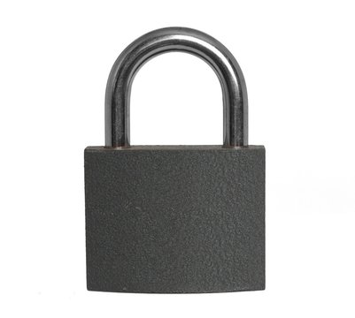 metal padlock