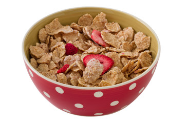 cereals with dry red fruits
