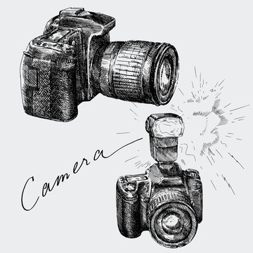 hand drawn camera