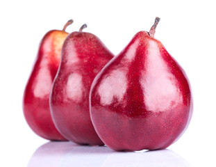 red ripe pears