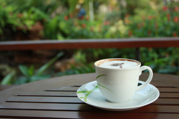 White cup coffee
