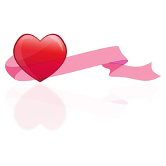 heart and ribbons