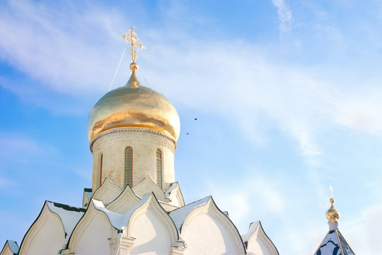 Russia, gold cupol of christian Orthodox Church