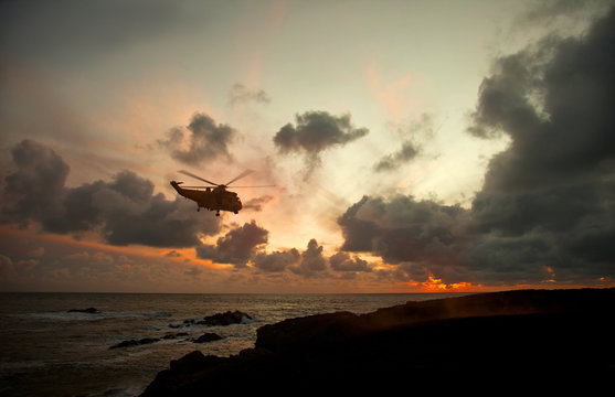 A Seaking helicopter