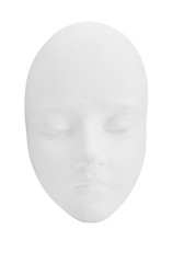 Clay mask isolated on white background